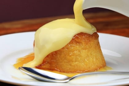 Easy treacle syrup sponge pudding